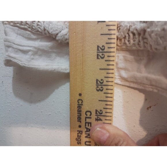 Womens Baby Doll Y2K Coquette Crochet Embroidered Lace Size XS Top Ivory - Picture 6 of 8